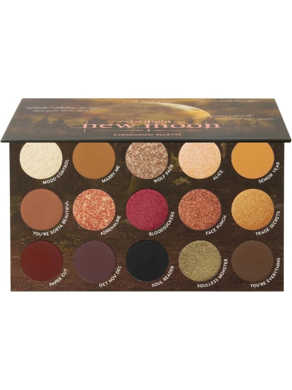 Twilight-Inspired Eye Shadow Palette - 12 Shades for Stunning Makeup Looks